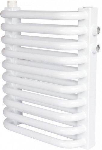 Стальной трубчатый радиатор 2-колончатый Rommer RST 2030/10 нижнее правое подключение RAL9016