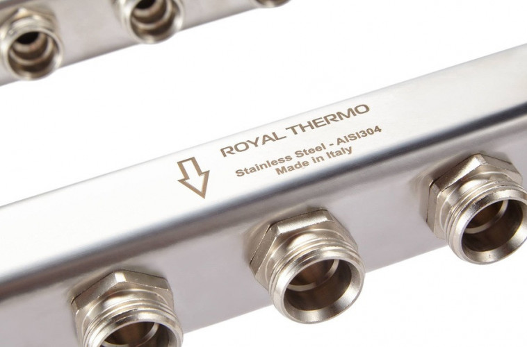 Для отопления Royal Thermo 1" ВР-3/4" НР, 5 выходов, нерж. (RTE 51.105)