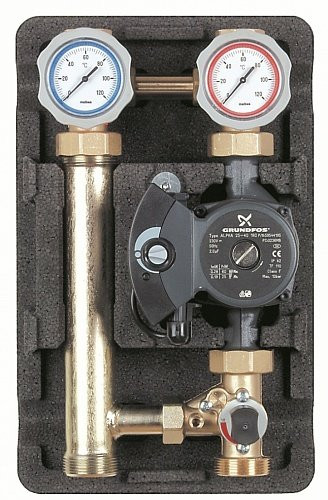 Насосная группа Flowtherm 11/4 со смесителем без насоса без изоляции FM125.32