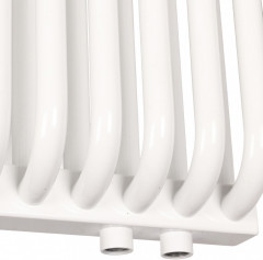 Стальной трубчатый радиатор 2-колончатый Rommer RST 2030/16 нижнее правое подключение RAL9016