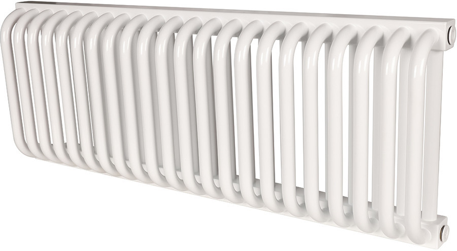 Стальной трубчатый радиатор 2-колончатый Rommer RST 2030/22 боковое подключение RAL9016