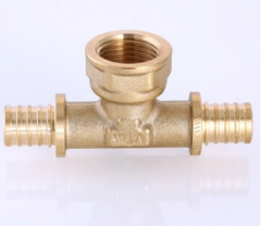 Тройник аксиальный Valtec 20х3/4 VTm.432.BG.200520 с переходом на внутреннюю резьбу