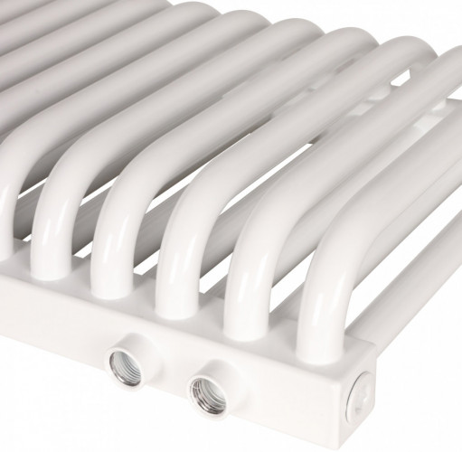 Стальной трубчатый радиатор 2-колончатый Rommer RST 2030/22 нижнее правое подключение RAL9016