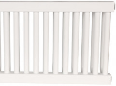 Стальной трубчатый радиатор 2-колончатый Rommer RST 2030/24 боковое подключение RAL9016