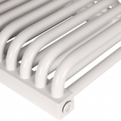 Стальной трубчатый радиатор 2-колончатый Rommer RST 2030/24 боковое подключение RAL9016