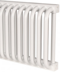 Стальной трубчатый радиатор 2-колончатый Rommer RST 2030/24 боковое подключение RAL9016