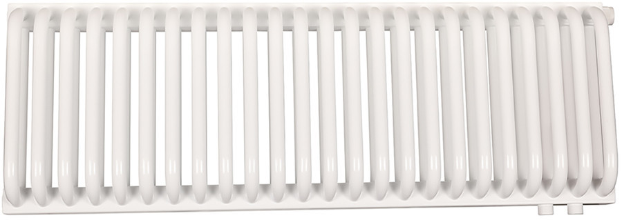 Стальной трубчатый радиатор 2-колончатый Rommer RST 2030/24 нижнее правое подключение RAL9016