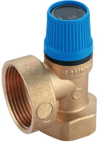 Предохранительный клапан Rommer 8 бар 3/4"x1" (RVS-0003-008020)