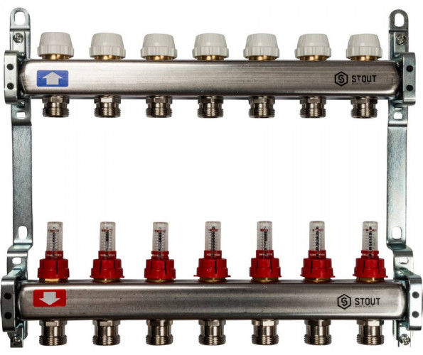 Коллектор с расходомерами STOUT SMS 0917 000007