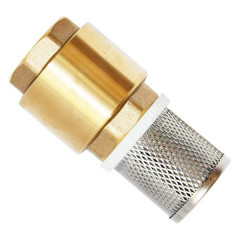 Обратный клапан Unipump 1&quot; с сеткой (сетка-нерж.сталь, толк.-пластик)