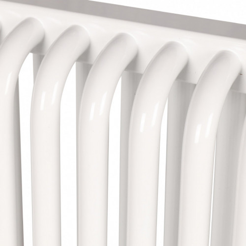 Стальной трубчатый радиатор 2-колончатый Rommer RST 2030/28 боковое подключение RAL9016