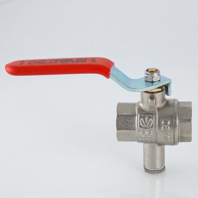 Кран шаровый для подключения датчика температуры Valtec 1/2" VT.247.N.04