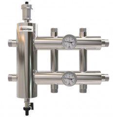 Распределительный коллектор с гидрострелкой GSK25-3 60 кВт 3 контура