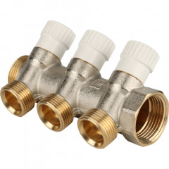 Коллектор распределительный STOUT 1&quot;х3х3/4&quot; ЕК