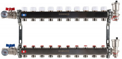 Для отопления Rommer 1"/3/4"x10 с запорными клапанами (RMS-3210-000010)