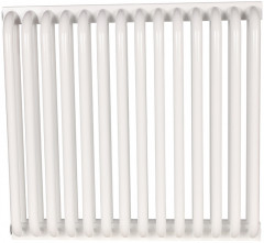 Стальной трубчатый радиатор 2-колончатый Rommer RST 2050/14 боковое подключение RAL9016