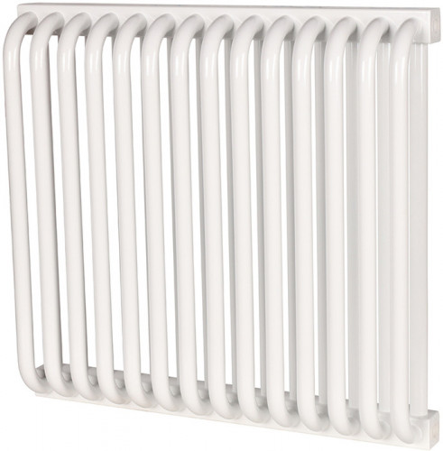 Стальной трубчатый радиатор 2-колончатый Rommer RST 2050/14 боковое подключение RAL9016