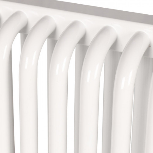 Стальной трубчатый радиатор 2-колончатый Rommer RST 2050/14 боковое подключение RAL9016