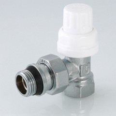 Клапан термостатический для радиатора угловой с дополнительным уплотнением Valtec 1/2" VT.031.NR.04