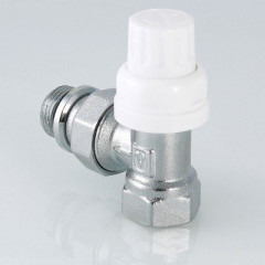 Клапан термостатический для радиатора угловой с дополнительным уплотнением Valtec 1/2" VT.031.NR.04