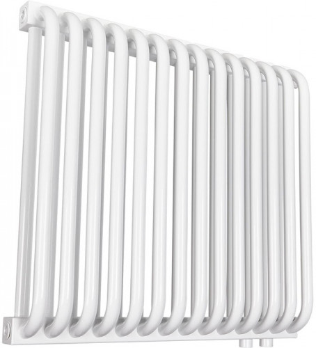 Стальной трубчатый радиатор 2-колончатый Rommer RST 2050/14 нижнее правое подключение RAL9016