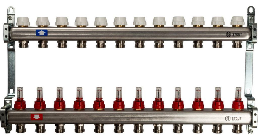 Коллектор с расходомерами STOUT SMS 0917 000012