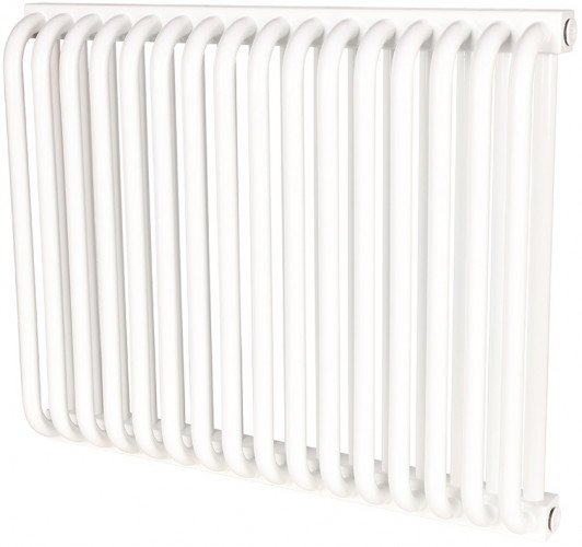 Стальной трубчатый радиатор 2-колончатый Rommer RST 2050/16 боковое подключение RAL9016