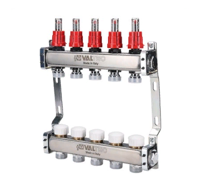 Коллекторный блок Valtec VTc.584.EMNX.0608 1", 8 x 3/4" евроконус