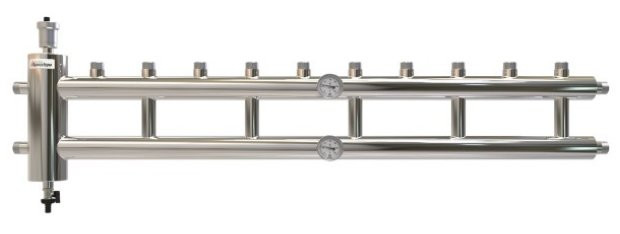 Распределительный коллектор с гидрострелкой GSK25-5.1 60 кВт 5+1 контур