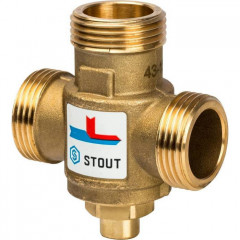 Смесительный клапан STOUT G 1 М-G 1 1/2F-G 1 M 60°С