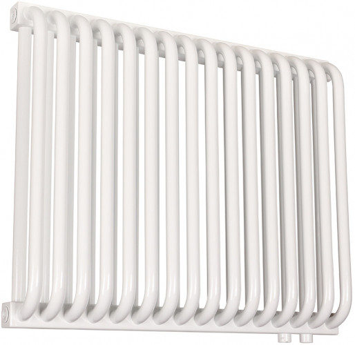 Стальной трубчатый радиатор 2-колончатый Rommer RST 2050/16 нижнее правое подключение RAL9016