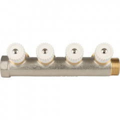 Коллектор распределительный STOUT 3/4&quot;х4х3/4&quot; ЕК