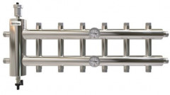 Распределительный коллектор с гидрострелкой GSK25-7 60 кВт 7 контуров